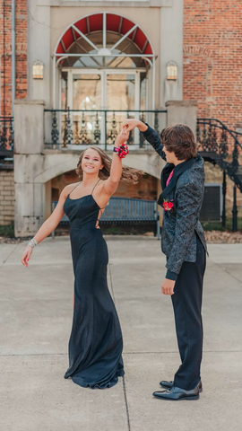 Charming Black Lace-up Back Sheath Prom Dress With Split Black Evening Dress Gala Dress Y5411