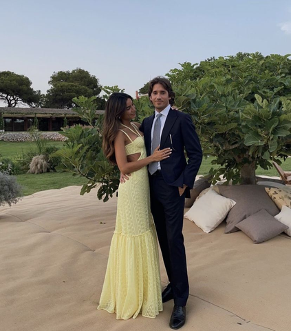 Elegante vestido de noche amarillo de corte recto, vestido de gala amarillo Y5418