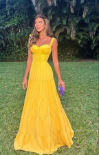 Vestidos de fiesta amarillos, vestidos de noche, vestidos formales sexys Y4804