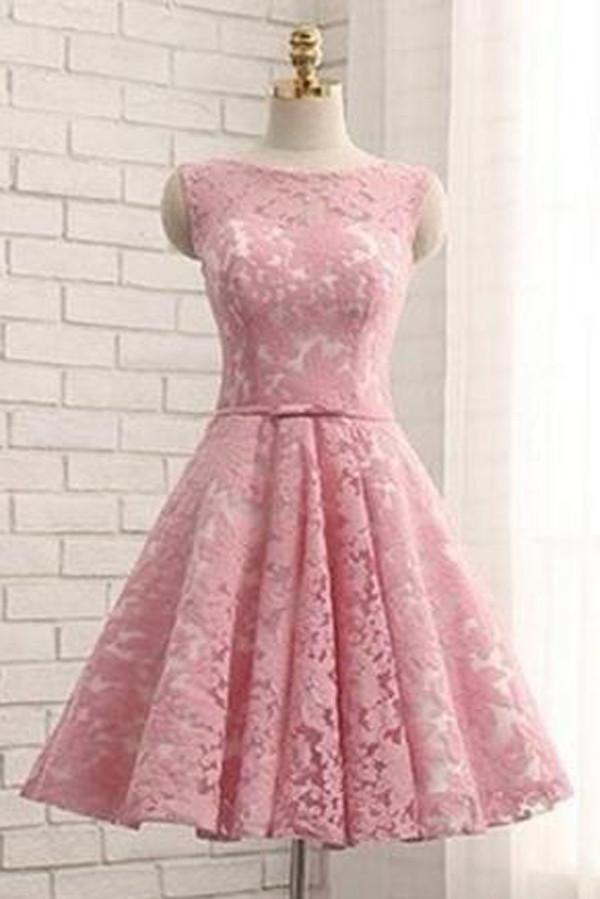 Vestidos de fiesta de princesa corte princesa, transparentes, florales, con apliques, color rosa. 