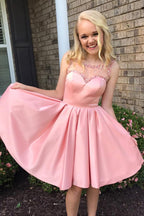 Vestido de fiesta barato con espalda descubierta y cuentas transparentes de Stain