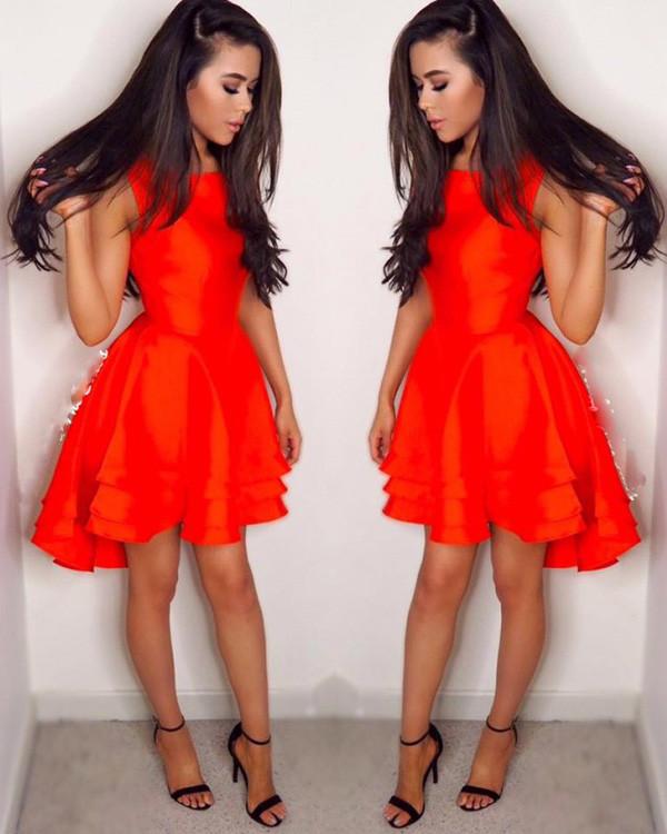 Vestido corto asimétrico para baile de graduación, vestido económico sin mangas para fiesta de bienvenida, vestido de fiesta