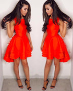 Vestido corto asimétrico para baile de graduación, vestido económico sin mangas para fiesta de bienvenida, vestido de fiesta