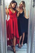 Vestidos sencillos de corte asimétrico, estilo línea A, para fiestas, bailes de graduación y eventos especiales. 