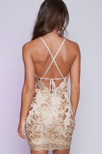 Robes de bal courtes moulantes à dos nu, robes de rentrée scolaire avec appliques 