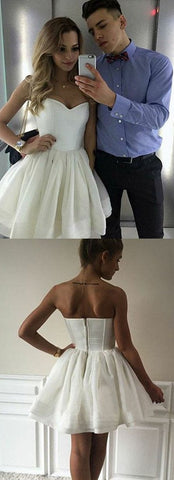 Robe de bal courte à décolleté cœur pas chère, robe de soirée pour le retour à la maison