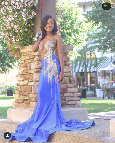 Sexy Mermaid Prom Dress Sexy Evening Dress For Black Girls Y6625