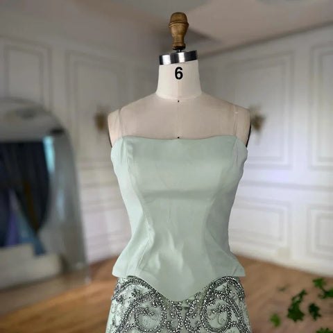 Vestido de noche árabe de lujo, elegante, para bodas y fiestas formales LA72809