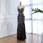 Luxury Nude Corset Beaded Mermaid Evening Dress LA72803A