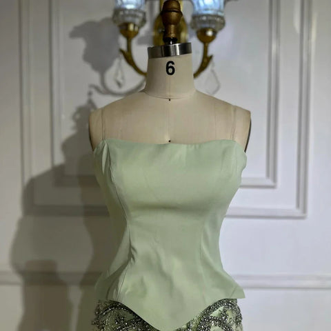 Vestido de noche árabe de lujo, elegante, para bodas y fiestas formales LA72809