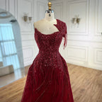 Luxury Green Evening Dress with Overskirt LA72979