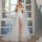 Vestido de novia de encaje, vestido de novia princesa, vestidos de novia de talla grande
