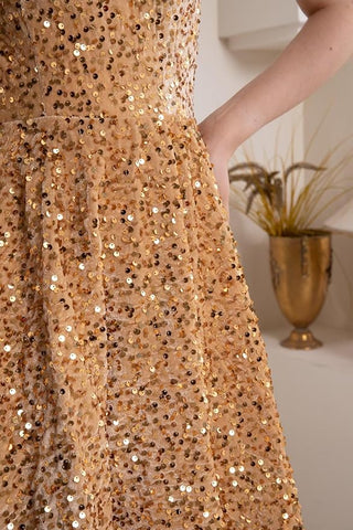 Robes de bal courtes à paillettes pour adolescentes - Robes de bal scintillantes SYH81 