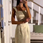 Vestidos de noche de lujo para mujer, estilo sirena, elegantes, color beige árabe, hasta el tobillo, con cuentas y cristales, para fiestas (LA71914) 