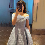 Vestidos de noche de lujo, elegantes, de corte A, largos hasta el suelo, color azul árabe, con cuentas, para mujer, ideales para bodas y fiestas (2025) LA72208 