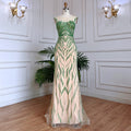Robe de soirée longue style sirène lilas, élégante, luxueuse, perlée, style Dubaï, pour femme, tenue de mariage, 2025, LA71962 