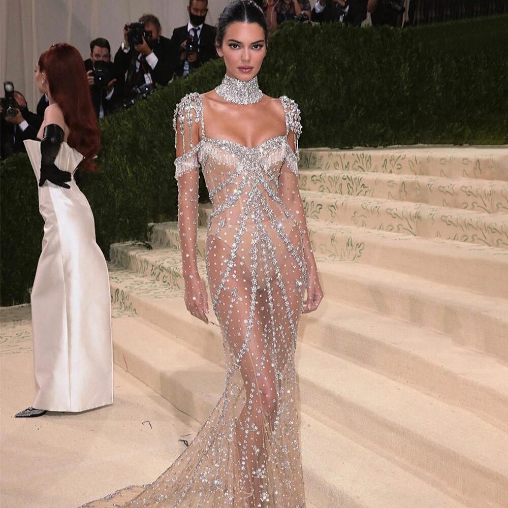 On Sale  no return no refund Arabic Nude Elegant Mermaid Sexy Sweetheart Evening Dresses Gowns Luxury Beaded Tassel 2025 For Women Party LA71540