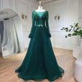Vestidos de noche elegantes de lujo con cuentas, corte en A, color amarillo árabe, estilo Dubai, para mujer, ideales para bodas y fiestas (2025) LA72300 