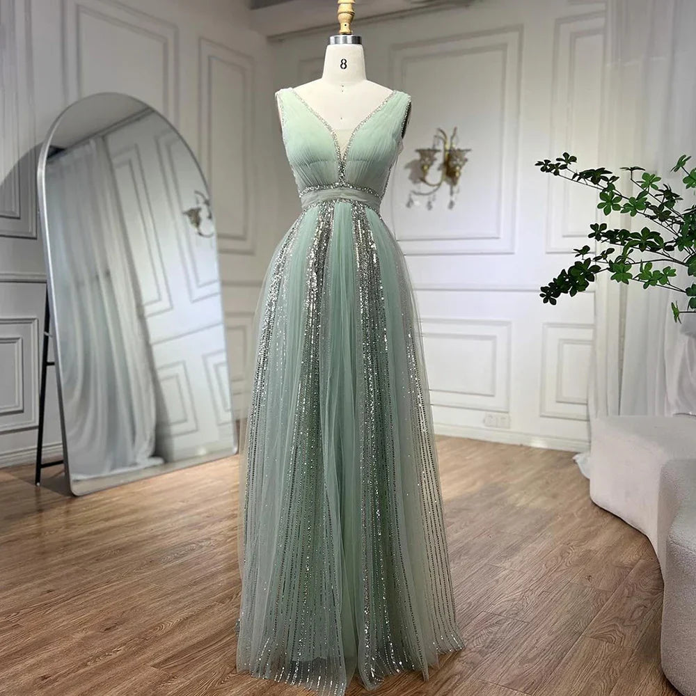 Robe de soirée de luxe à manches cape jaunes style arabe, style Dubaï, coupe trapèze, avec perles, pour mariage, pour femme, 2025, LA72279 