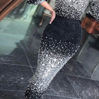 Black Mermaid Beaded Evening Dresses Gowns 2025 Elegant Luxury Ankle-Length For Women Party LA71594