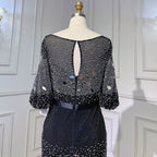 Black Mermaid Kralen Avond Jurken Elegante Luxe Enkellange 2025 Voor Vrouwen Party LA71594