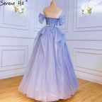 Blue Simple Sexy Evening Dresses Gowns 2025 Sweetheart A-Line Lace Up For Women Party LA71158