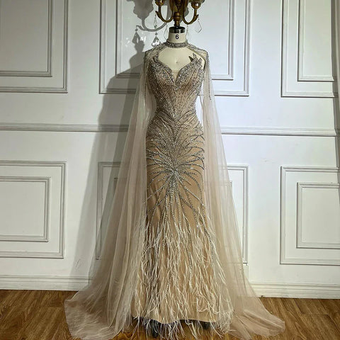 Robes de soirée de luxe de créateur, robes sirène pour occasions formelles LA72882 