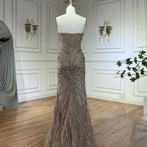 Robes de soirée de luxe de créateur, robes sirène pour occasions formelles LA72882 