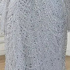 Nude Mermaid Arabia Beaded Evening Dress Gown with Detachable Skirt for Formal Occasion 2025 LA72243A