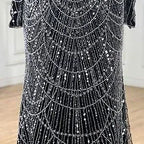 Nude Mermaid Arabia Beaded Evening Dress Gown with Detachable Skirt for Formal Occasion 2025 LA72243A