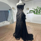 Dubai Green  Beaded Mermaid High Split Evening Gowns 2025 Prom Dresses For Women Wedding Party LA72090
