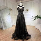 Dubai Turquoise Spaghetti Strap Mermaid Luxury Beaded Evening Dresses Gowns For Women Wedding Party 2026 LA72322