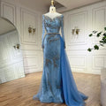 Elegant Purple Mermaid Evening Gowns with Beaded Skirt and Lace-up Detail for Women's Wedding Party 2025 LA72376