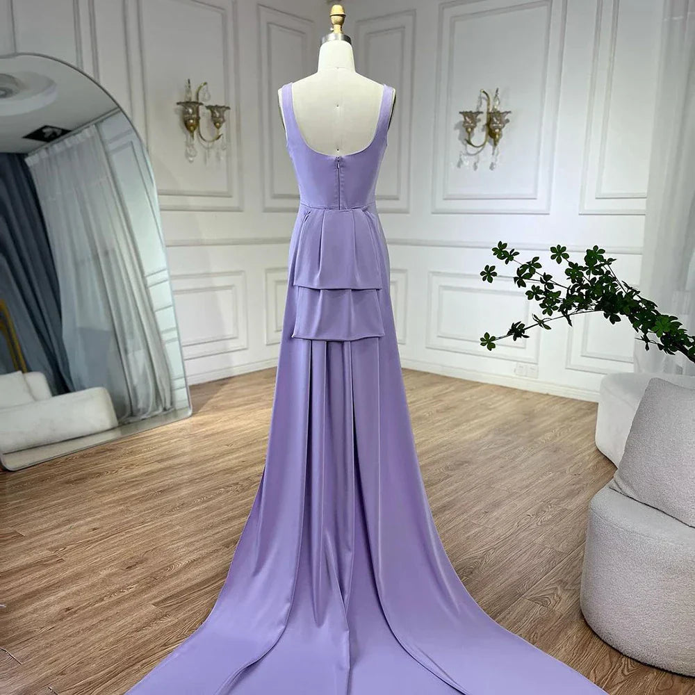 Elegant Coral Pink Butterfly Beaded Evening Dress LA72497