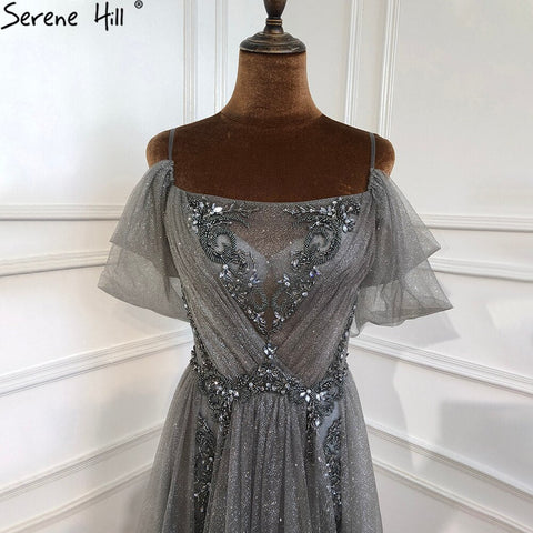 Robe de soirée trapèze rouge vin dégradée, sans retour ni remboursement, avec bretelles spaghetti et perles, pour femme, LA70776, 2025 