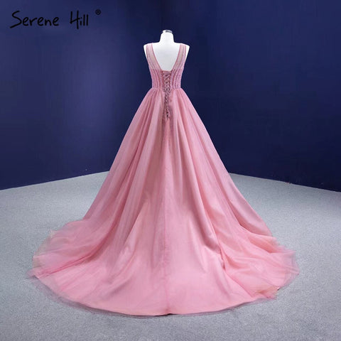 Green A-Line High-end Evening Dresses Gowns 2025 Sleeveless Beaded Sexy For Women Party HM67237