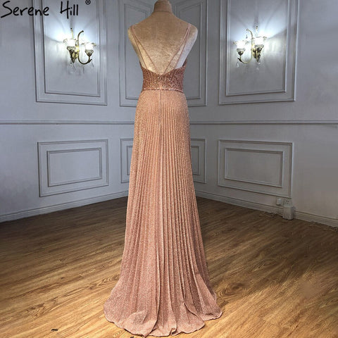 Green A-Line Sexy Prom Dresses 2025 Beaded Spaghetti Strap Graduation School Party Gowns LA71245