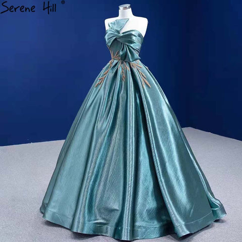 Green Beaded Sexy Wedding Dresses 2025 Bow Lace Up High-end Bridal Dress HM67417 Custom Made