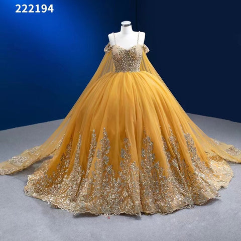 Green Cape Sexy Spaghetti Straps Pearls Beaded Lace Up Bride Gowns Wedding Dress 2025 High End Custom Made HM222194