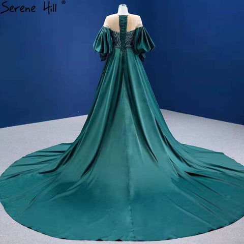 Green Overskirt Mermaid  Evening Dresses Gowns 2025 Elegant Luxury Beaded For Women Party HM67428