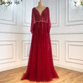 Grey Luxury A-Line Sexy Evening Dresses Gowns Diamond Beaded Elegant 2025 For Women Party LA70788