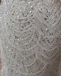 Hijab Muslim Nude A Line Long Cape Hijab Luxury Dubai Evening Dresses Gowns 2025 For Women Wedding Party LA72032B