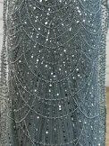 Hijab Muslim Nude A Line Long Cape Hijab Luxury Dubai Evening Dresses Gowns 2025 For Women Wedding Party LA72032B