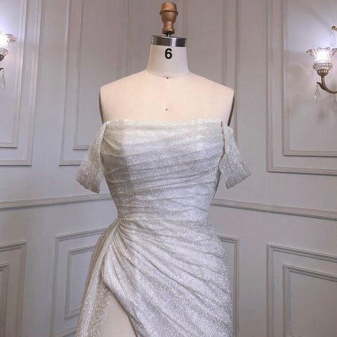 Ivroy Mermaid Sexy Evening Dresses Gowns Sequined Elegant Luxury High Split 2025 For Woman Party LA71698