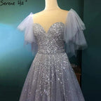 Lilac Luxury A-Line Evening Dresses Gowns 2025 Beaded Sparkle Sexy For Women Party LA71354A