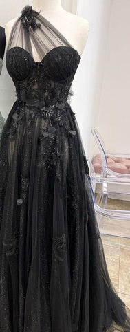 Lilac One Shoulder Split Long 2025 Flower Graduation School Party Gown Celebrity Prom Dresses LA71881