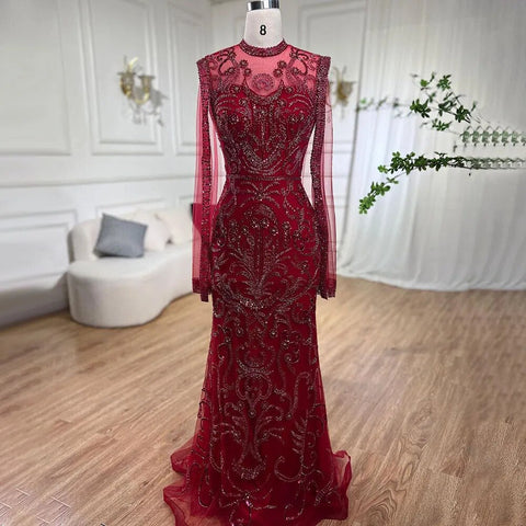 Luxury Grey  Nude With Cape  Mermaid Luxury Evening Dresses Gowns 2025 Beaded Elegant Sexy For Woman Party  LA71027