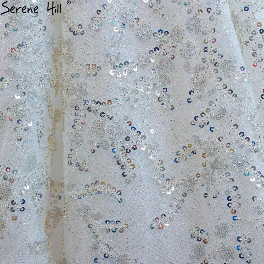 Luxury White Beading Wedding Dresses Gowns 2025 Sparkle Sleeveless Ball Gown Bridal Dress HM67254 Custom Made
