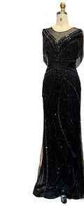 Mermaid Luxury Gold Evening Dresses Gowns 2025 Beading Tassel Elegant For Women Party LA70907