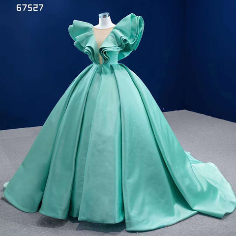 Mint Lace Up Bride Gowns Evening Dresses Gowns For Women Party 2025 High End Custom Made HM67527